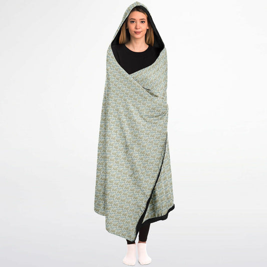 Hooded Blanket Micro Fleece - AOP