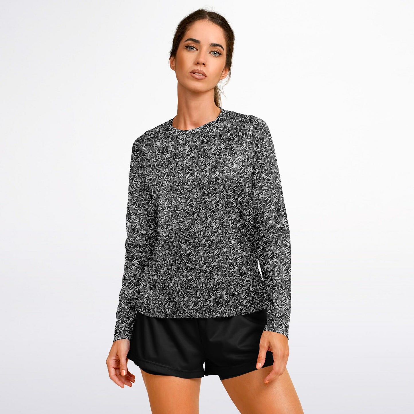 Women's Long Sleeve Performance Shirt - AOP