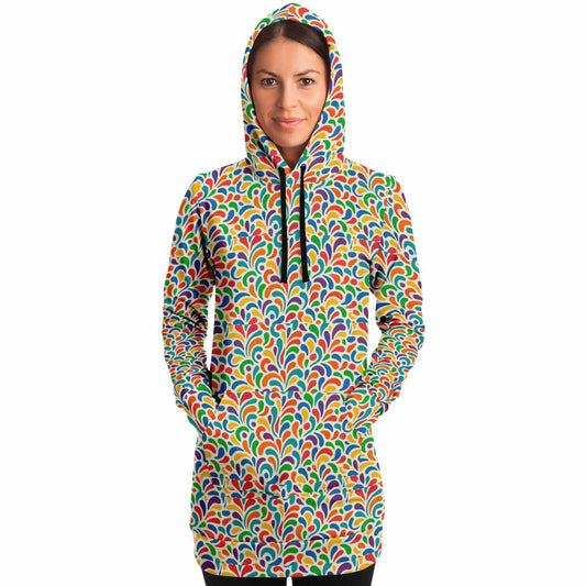 Fashion Longline Hoodie - AOP