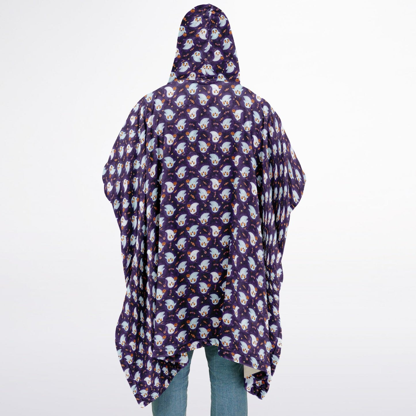 Flannel Blanket Poncho - AOP