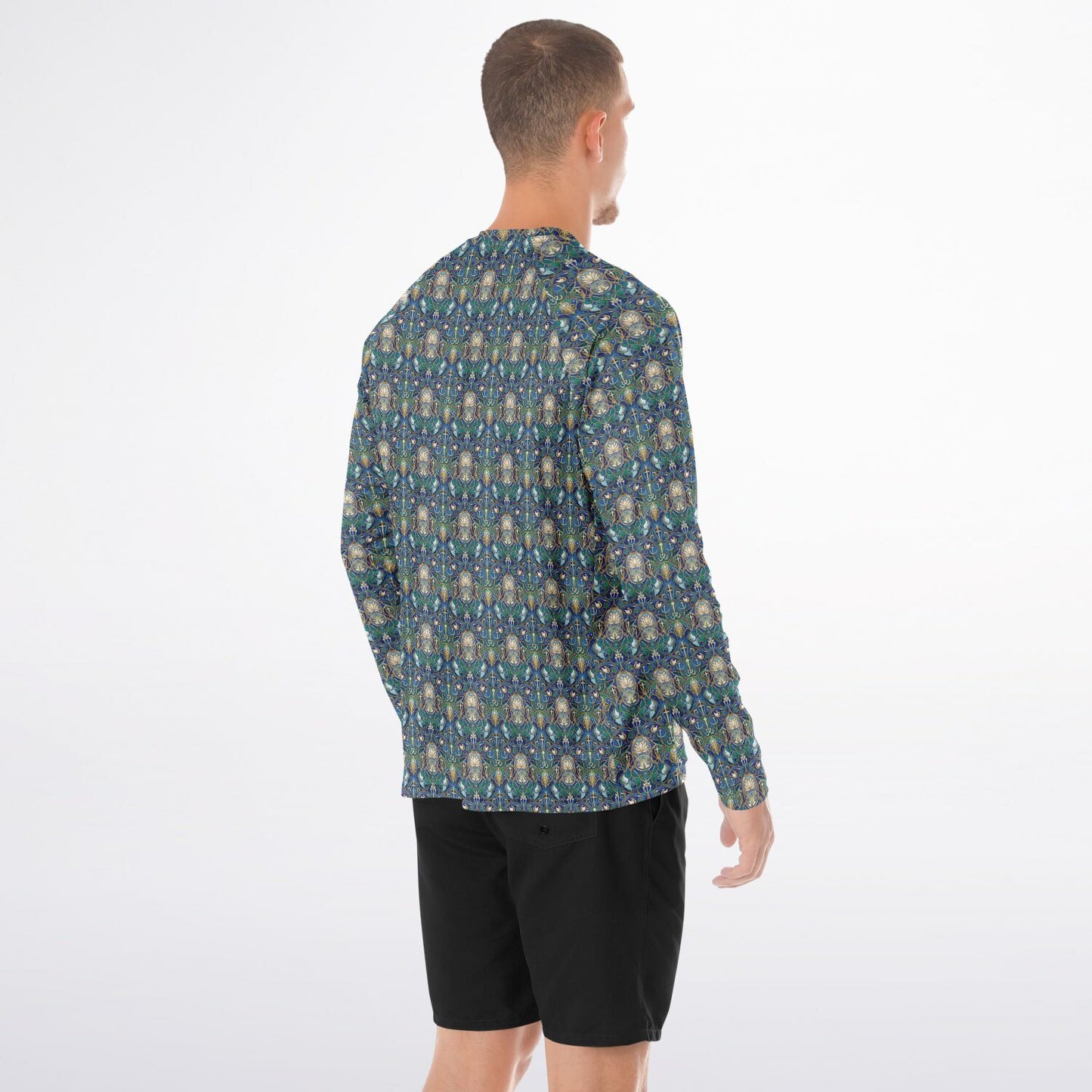 Men's Long Sleeve Performance Shirt - AOP