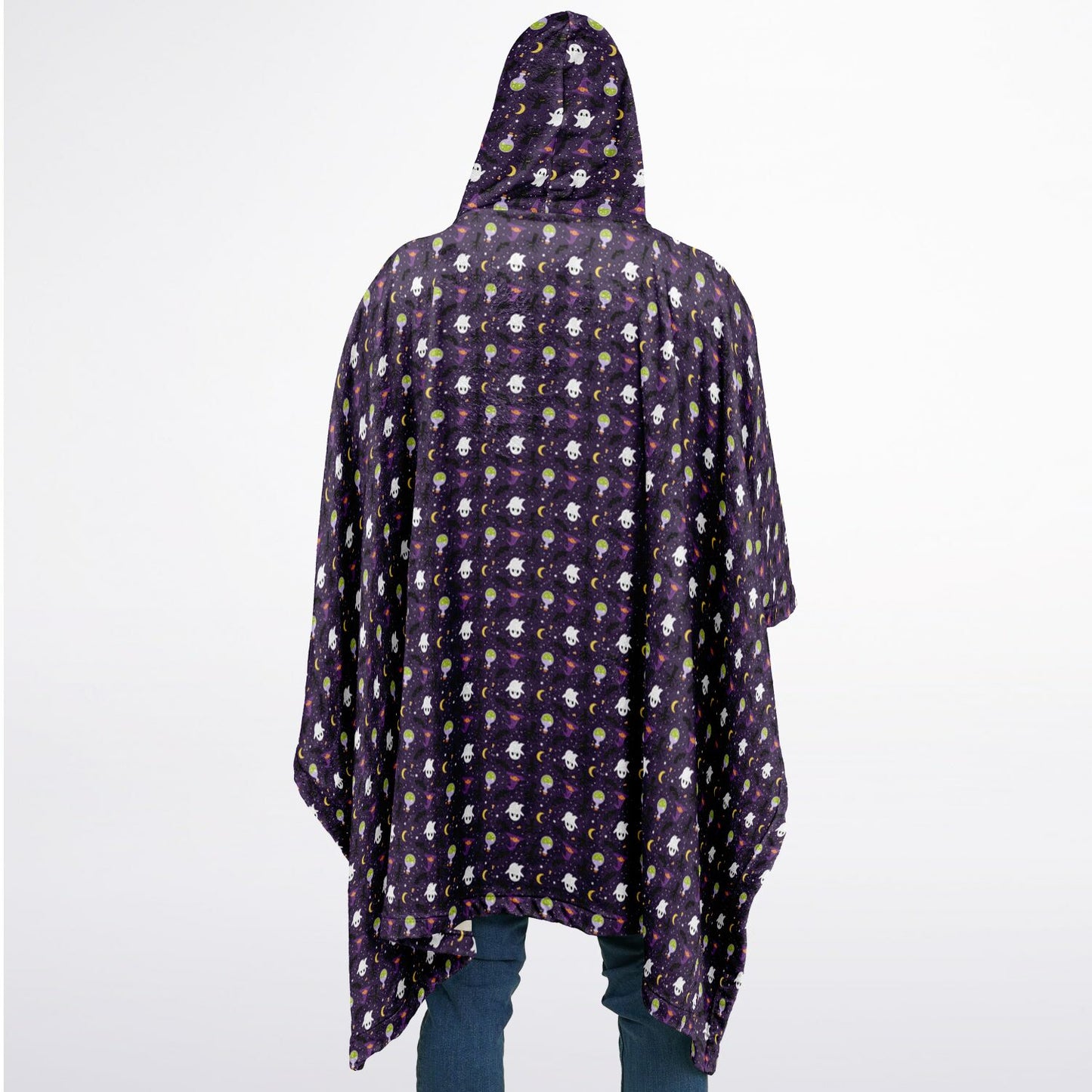 Flannel Blanket Poncho - AOP