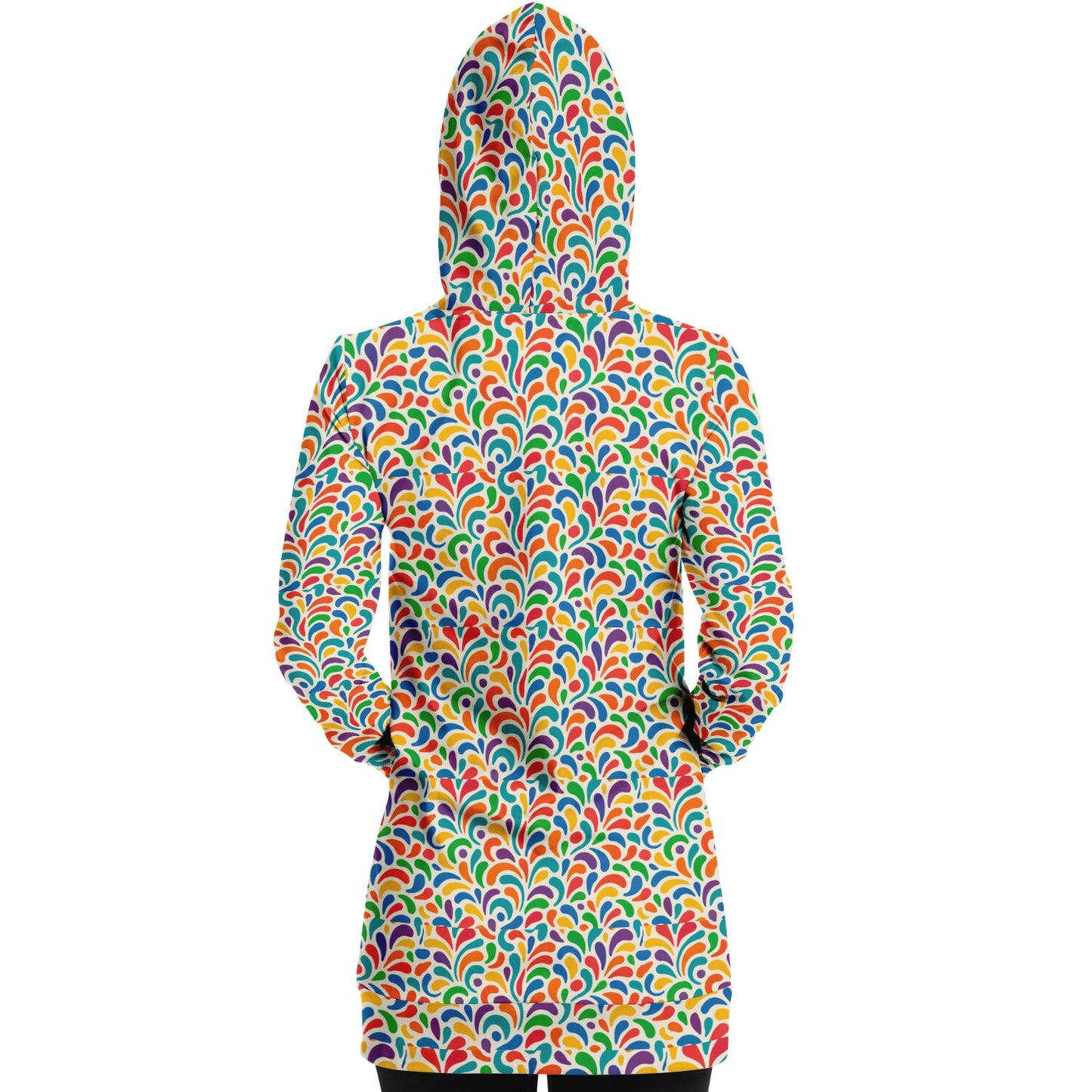 Fashion Longline Hoodie - AOP