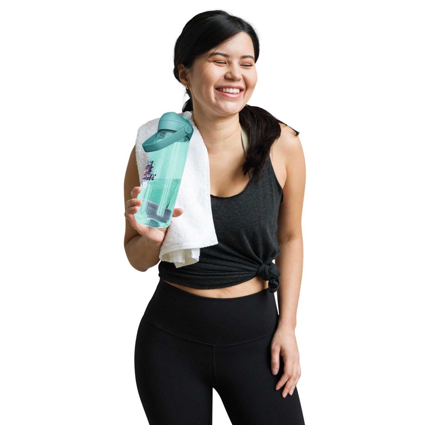 Flip straw water bottle 