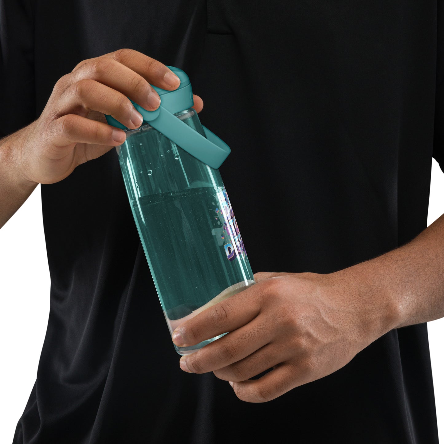 Flip straw water bottle 