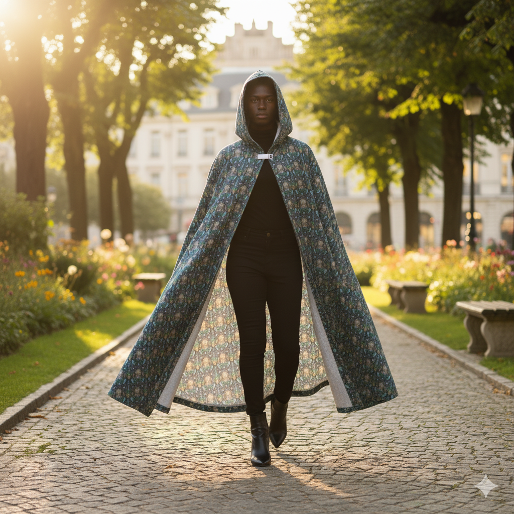 Heavyweight Elongated Cloak - AOP