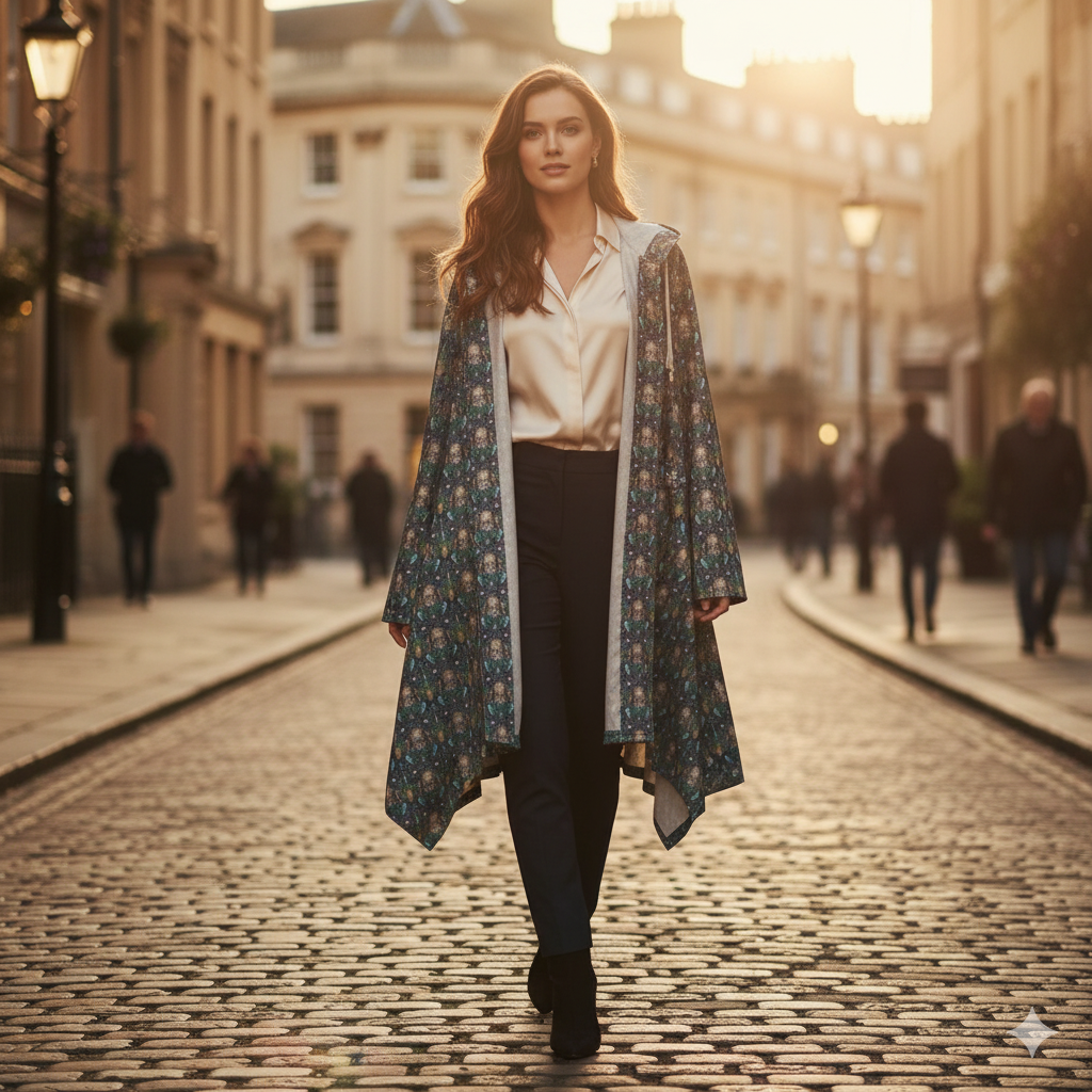 Heavyweight Elongated Cloak - AOP