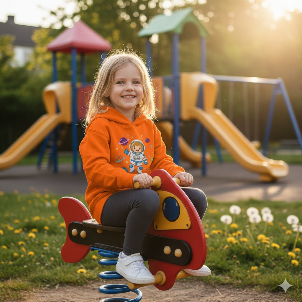 Space Explorer Kids Hoodie, Astronaut Design Sweatshirt, Outer Space Gift, Children's Birthday Present, Cute Hooded Sweatshirt