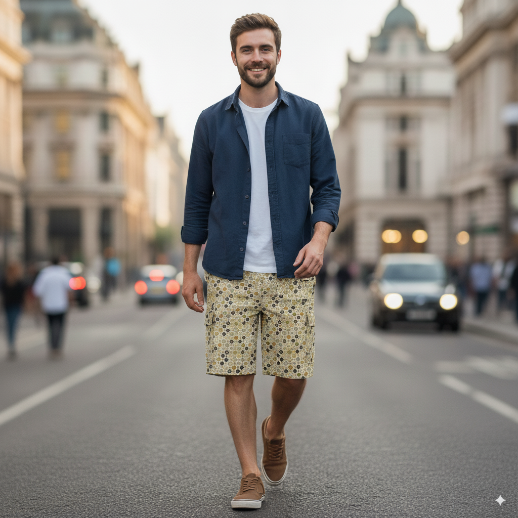 Heavyweight Cargo Shorts - AOP