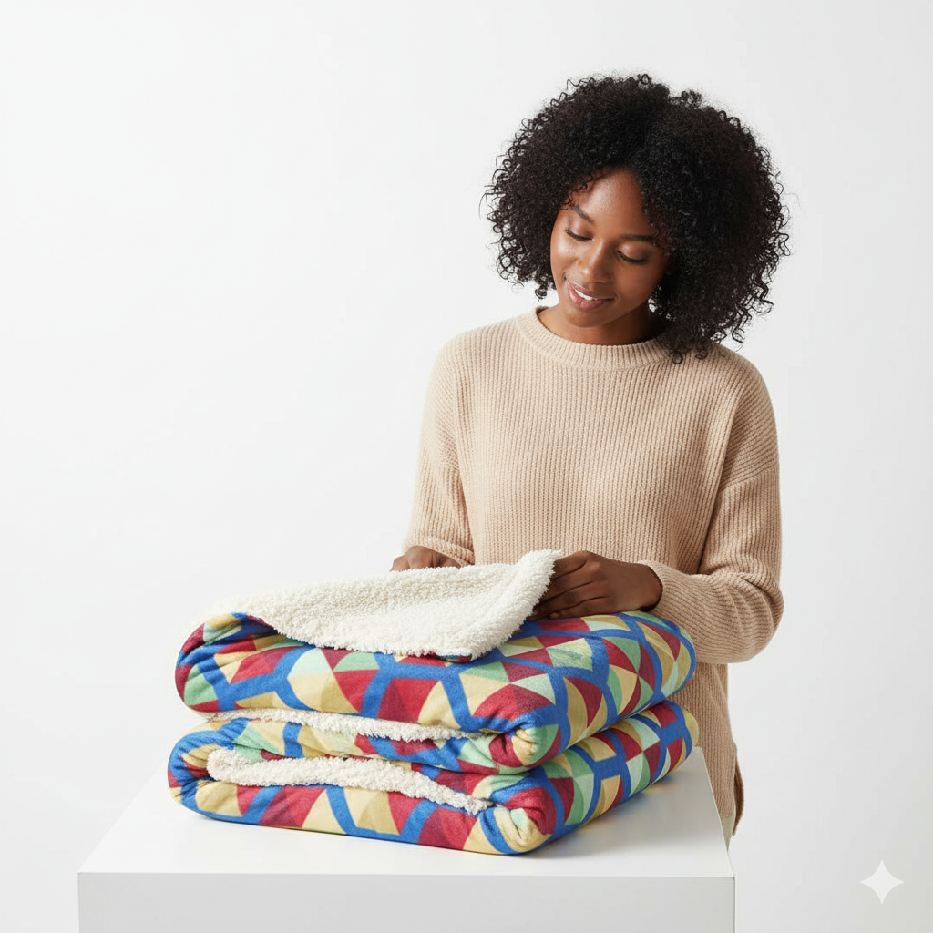 Luxury Sherpa Blanket – Ultra Soft, Plush Fleece Throw, Cozy Home