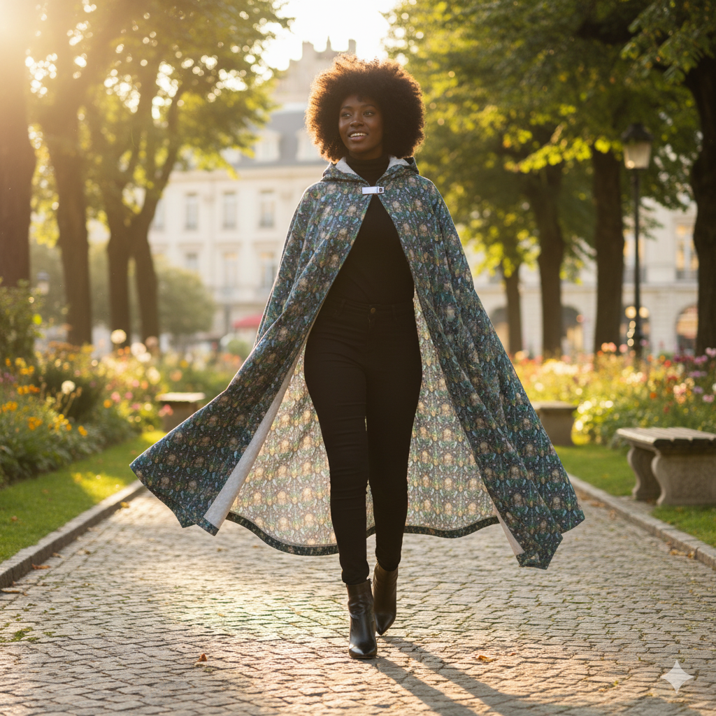 Heavyweight Elongated Cloak - AOP