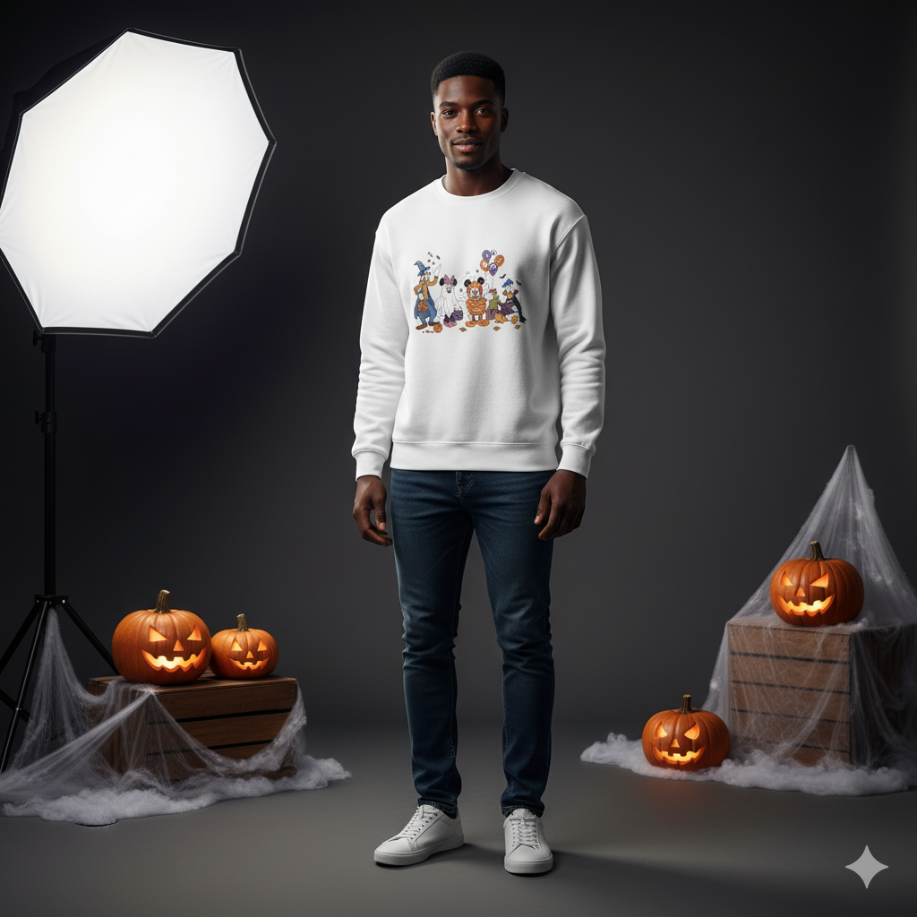 Whimsical Character Sweatshirt, Unisex Crewneck, Cozy Gift, Disney-Inspired, Fun Apparel, Perfect for Birthdays